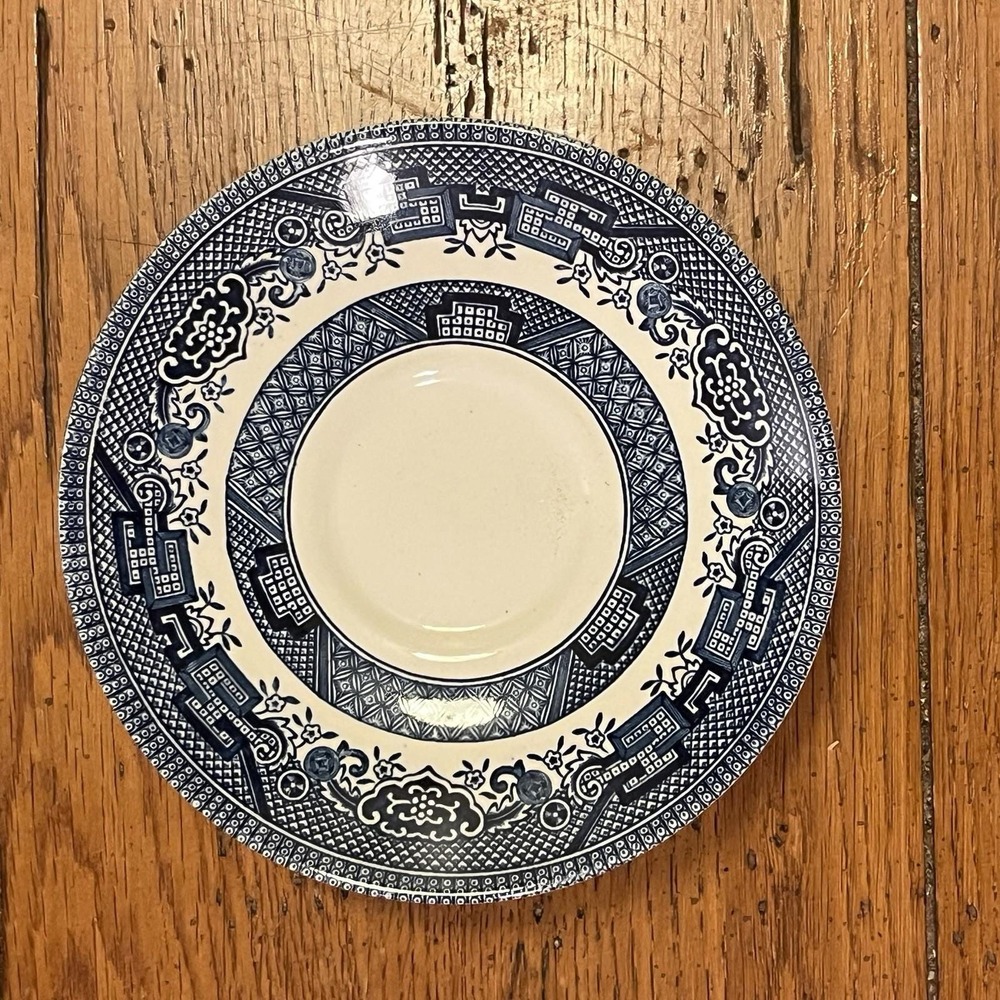 Churchill England Blue Willow 5.5" Ceramic Saucer Plates Set of‎ 6